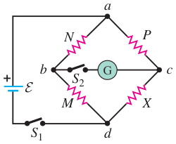 Cầu Wheatstone của bài 26.74