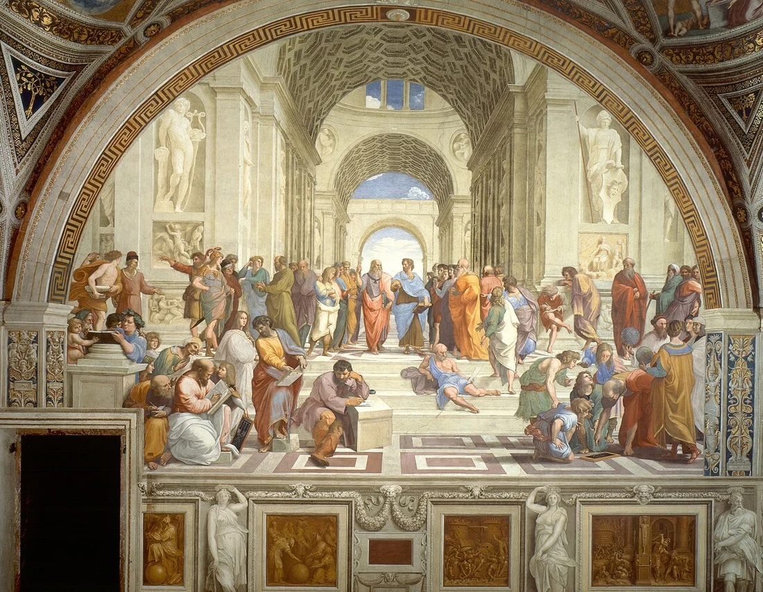Các nhà tư tưởng trong bức Trường học Athens của Raphael.
