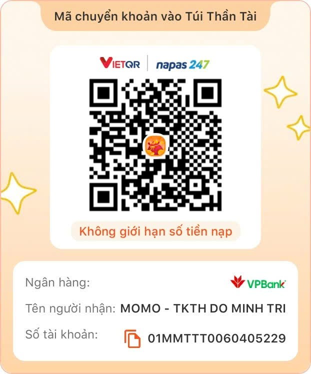 Mã QR chuyển khoản Momo